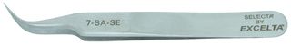 Пинцет прецизионный EXCELTA 7-SA-SE, изогнутый, 4.5", нержавеющая сталь