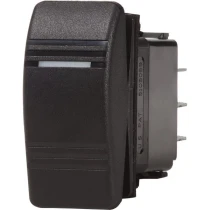 Переключатель Contura SPST черный 20А 12В LED индикация Blue Sea 8282