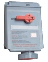 Розетка IEC водонепроницаемая с механической блокировкой WALTHER ELECTRIC AE119517, 20А, 5 проводов, 347/600В