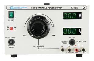 Блок питания Global Specialties 1315D, 25В, 5А, AC/DC