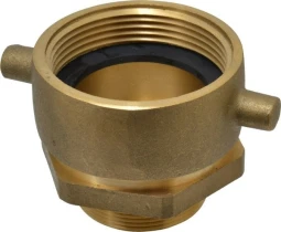 Поворотный латунный гидрантный адаптер 3TSM25X20, 2-1/2" FNST x 2" MNPT