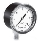Манометр мембранный Weksler BK73TD4L, 0-60" H2O, 2.5", NPT 1/4", нижнее подключение