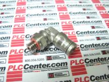 Фитинг угловой резьбовой M6x1, для трубки 4 мм, латунь никелированная