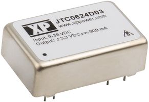 Преобразователь напряжения DC-DC JTC0624S3V3 3.3В 1.4А 6Вт изолированный XP POWER