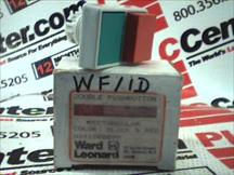 Кнопка прямоугольная WF1D черно-красная Ward Leonard