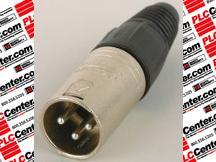 Разъем XLR Neutrik NC3MX-BAG 3-контактный, штекер, металлический корпус, черный