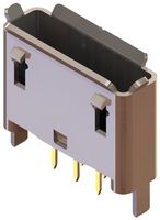 Разъем USB 2.0 Micro-AB 5 pin, розетка, вертикальный, для монтажа в отверстия