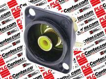 Разъем RCA/PHONO Neutrik NF2D-B-4, гнездо, черно-желтый, позолоченные контакты