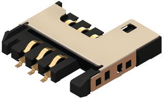 Держатель SIM-карты GCT SIM2070 6-контактный push-pull