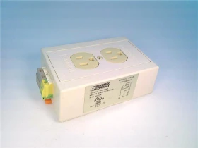 Розетка двойная EM-DUO 120/15 Phoenix Contact на DIN-рейку 120В 15А