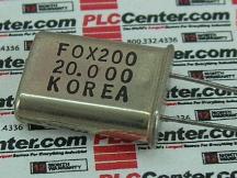 Кристалл / осциллятор Артикул 2000MHZHC49 от производителя FOX