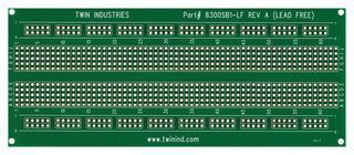 Плата для прототипирования FR-4 EPOXY 6.6x2.75 Twin Industries 8300SB1-LF