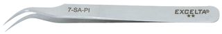 Пинцет прецизионный ESD EXCELTA 7-SA-PI, изогнутый, 114 мм, нержавеющая сталь