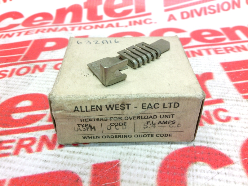 Нагреватель для блока тепловой перегрузки ALLEN WEST 0LSPM-5.4-6.6 5.6-6.6А