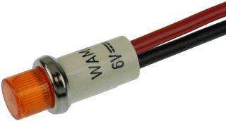 Светодиодный индикатор WL-2191SL7-6V панельный желтый 6В WAMCO