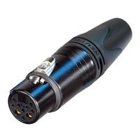 Разъем XLR аудио Neutrik NC10FXX-14-B, 10-контактный, розетка, кабельный
