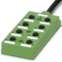 Датчик-актуатор Phoenix Contact SACB-8/8-L-10.0PUR, 8 слотов, LED-индикация, зеленый, 10м