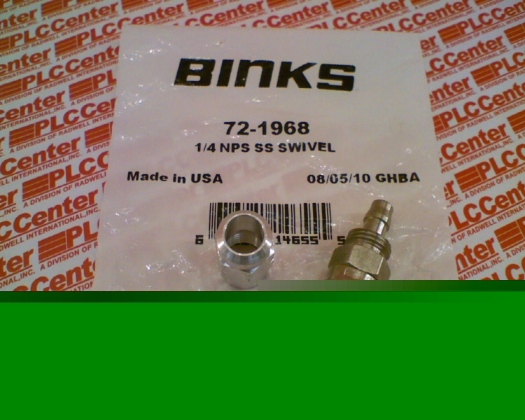 Фитинг для гидравлики Артикул 72-1968 от производителя BINKS