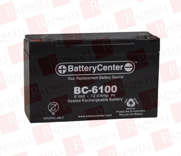 Аккумулятор Артикул BC-6100 от производителя BATTERY CENTER