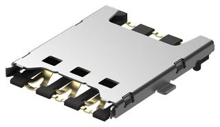 Наноразъем SIM-карты GCT SIM8051-6-0-14-01-A, 6 контактов, push-pull, SMT