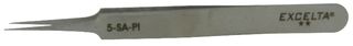 Пинцет прецизионный ESD EXCELTA 5-SA-PI, прямой заостренный, 108 мм, нержавеющая сталь