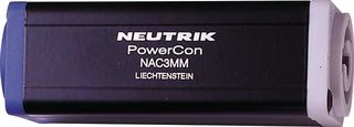 Переходник силовой Neutrik NAC3MM-1, 20A, 3 контакта