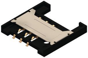 Разъем SIM-карты 6-контактный Push-Pull SIM2055-6-0-18-00-A GCT