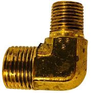 Фитинг латунный угловой 5/16"x1/8" MPT с отверстием #60