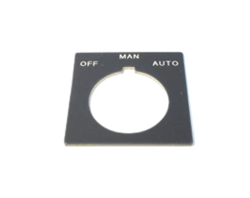 Табличка маркировочная Allen Bradley 800H-W060 для кнопок 30 мм с надписью "OFF MAN AUTO"