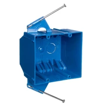 Коробка розеточная двухместная PVC синяя B232ACP Carlon для открытой проводки