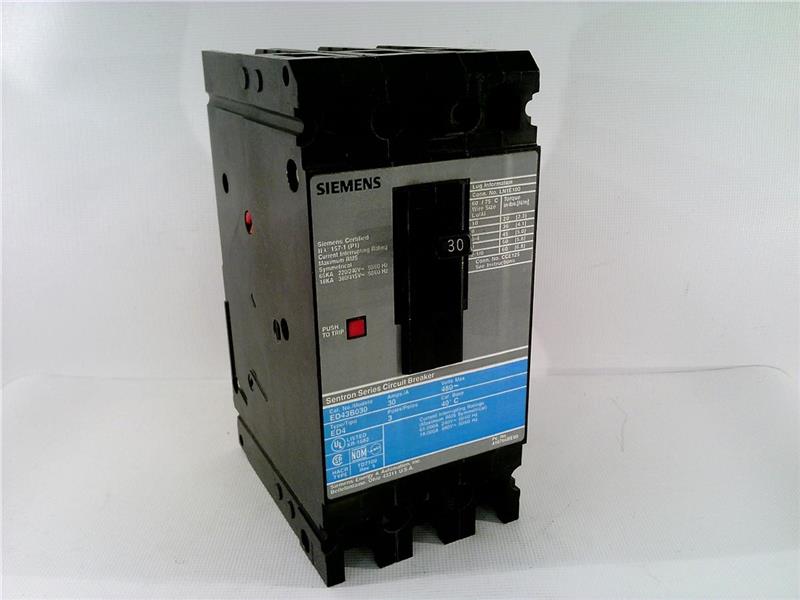 Автоматический выключатель Siemens ED43B030L 3P 30A 480VAC 18kA