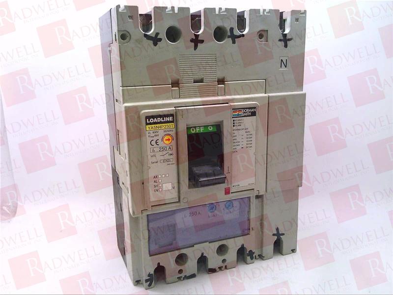 Автоматический выключатель в литом корпусе Артикул YA5N4P250T от производителя TYCO