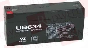 Аккумулятор Артикул UB6-3.4 от производителя NATIONAL BATTERY