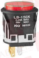 Кнопка Артикул LB15CKG01-05-JC от производителя NKK