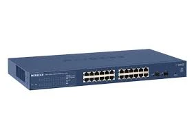 Коммутатор NETGEAR GS724T-400NAS ProSafe 24 порта Gigabit Smart Switch с 2 SFP