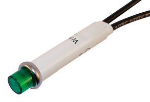 Неоновый индикатор WL-2152A5 зеленый 115В 1.5мА WAMCO