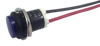 Светодиодный индикатор WAMCO WL-557-1807-203F панельный синий 115В AC