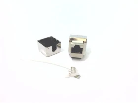 Розетка RJ45 модульная Keystone CAT5E экранированная с LSA-подключением Phoenix Contact VS-08-BU-RJ45/KA/LSA