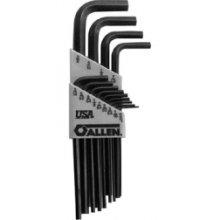 Набор шестигранных ключей удлиненных Allen Tools, 13 предметов, с пластиковым держателем