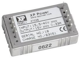 DC-DC преобразователь XP POWER MTC0528S15, 5Вт, 15В, 330мА, изолированный