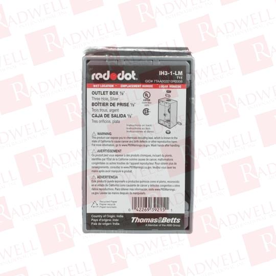 Шкаф Артикул IH3-1-LM от производителя ABB THOMAS & BETTS
