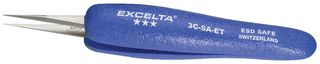 Антистатический прецизионный пинцет EXCELTA 3C-SA-ET, прямой заостренный, 108 мм