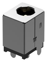 Разъем питания DCJ250-15-A-K1-C, 7A, 20В, черный, монтаж в отверстия