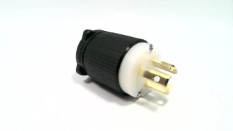 Вилка электрическая NEMA с фиксацией Twist-Lock WBL515P, 15А, 125В