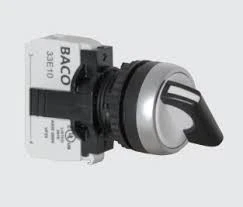Переключатель селекторный BACO CONTROLS L21KA03-3E01 черный 2-позиционный 22мм