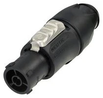 Розетка кабельная PowerCON TRUE1 NAC3FX-W-TOP, 20А 250В Neutrik