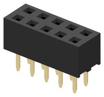Гнездо для разъема плата-плата BF095, 8 контактов, 2 ряда, шаг 2 мм, сквозной монтаж