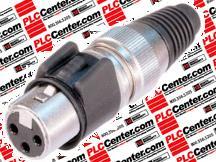 Разъем XLR Neutrik NC3FX-HD-B кабельный, 3 контакта, female, черный