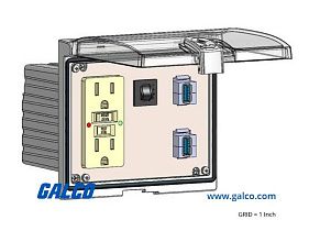 Mencom LP3-GF-2USB-AFAF-R