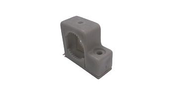 Крепежная лента монтажная одинарная для кабелепровода 3/4", полипропилен, серая